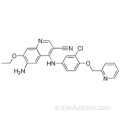 3-Kinolinekarbonitril, 6-amino-4 - [[3-kloro-4- (2-piridinilmetoksi) fenil] amino] -7-etoksi-CAS 848139-78-6